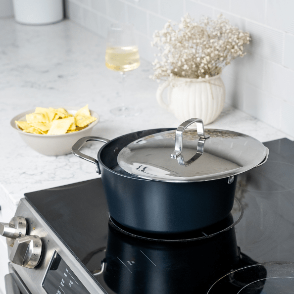Maestro 4.5 Qt Nonstick Stock Pot - Alva Cookware